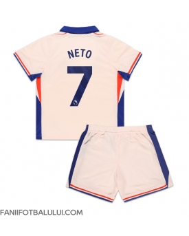 Chelsea Pedro Neto #7 Echipament de Fotbal Replică 2024-25 Copii Deplasare (+ Șorturi)